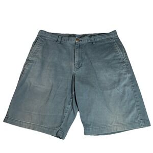 Tommy Bahama Shorts Men's 34 Blue Stretch Chino 10" Inseam Beach Walking Golf
